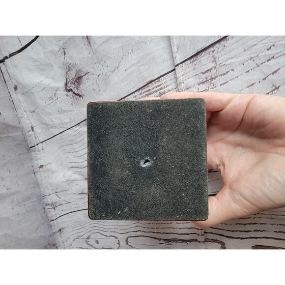 Vintage Navigator Clock & Compass Encased in Hinged Mahogany Wooden Box Untested - Picture 6 of 8